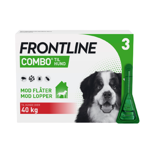 Frontline Combo pipetter loppe- og flåtmiddel | >40 kg (3 pipetter)